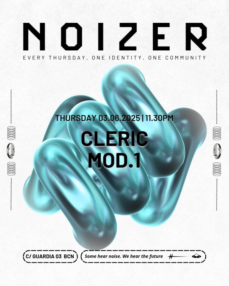NOIZER presenta a MOD.1 y Cleric en Les Enfants Brillants este jueves 5 de junio
