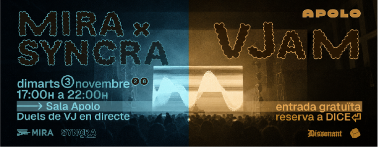 SYNCRA conecta a los visualistas de Apolo y Razzmatazz y abre la MIRA Week con una jam gratuita